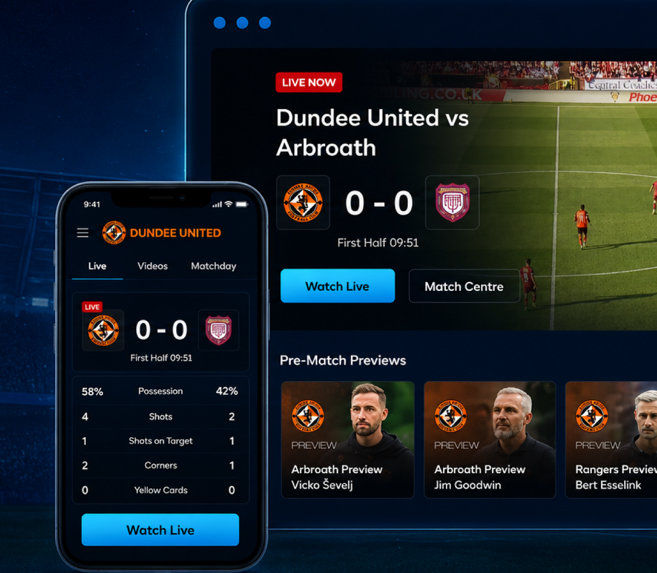 Stream Digital TV platform shown across devices